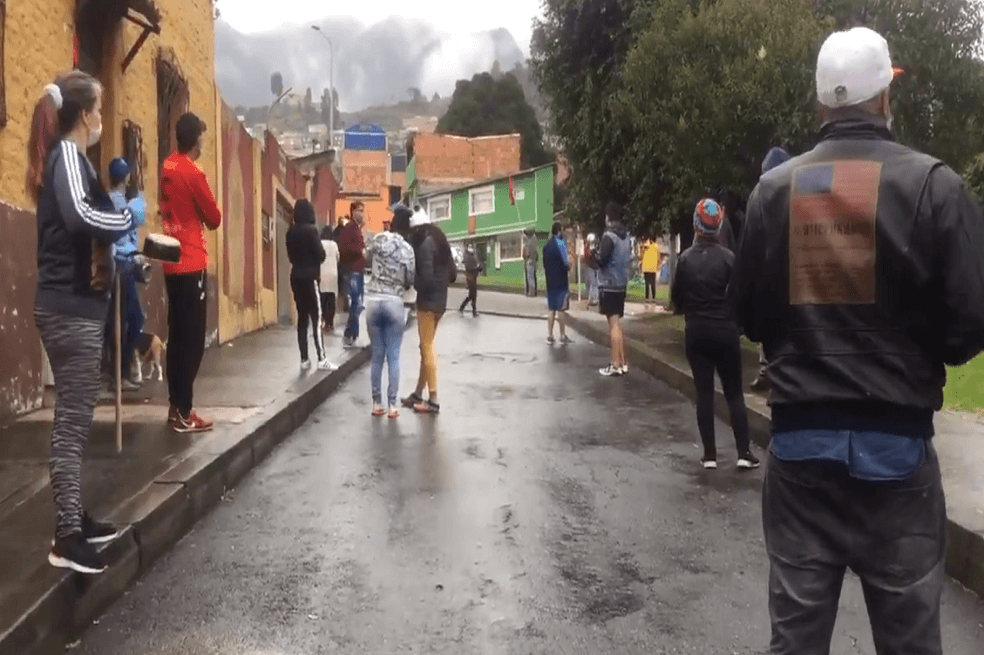 Ya son tres manifestaciones las que se han presentado este martes en Bogotá. / Captura de vídeo - Twitter: @Jocrogo