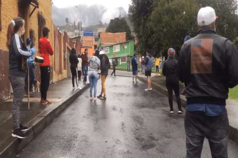 Con cacerolazo bogotanos protestan por falta de ayudas en el centro de Bogotá