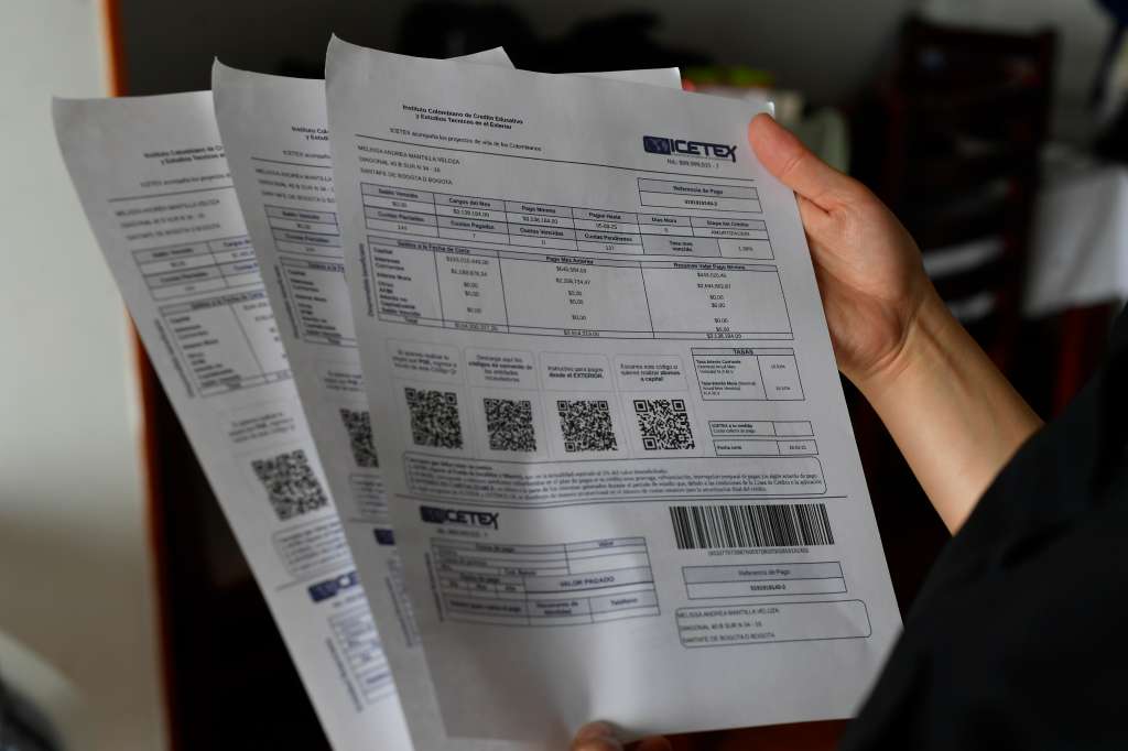 Madre de Melissa, estudiante con crédito del ICETEX.