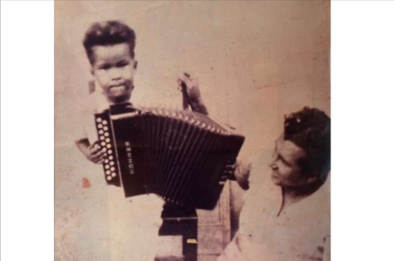 Alfredo Gutiérrez, el 'Niño prodigio' del acordeón.