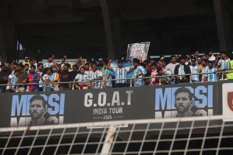 Video: visita de Messi en India terminó en caos y hubo disturbios