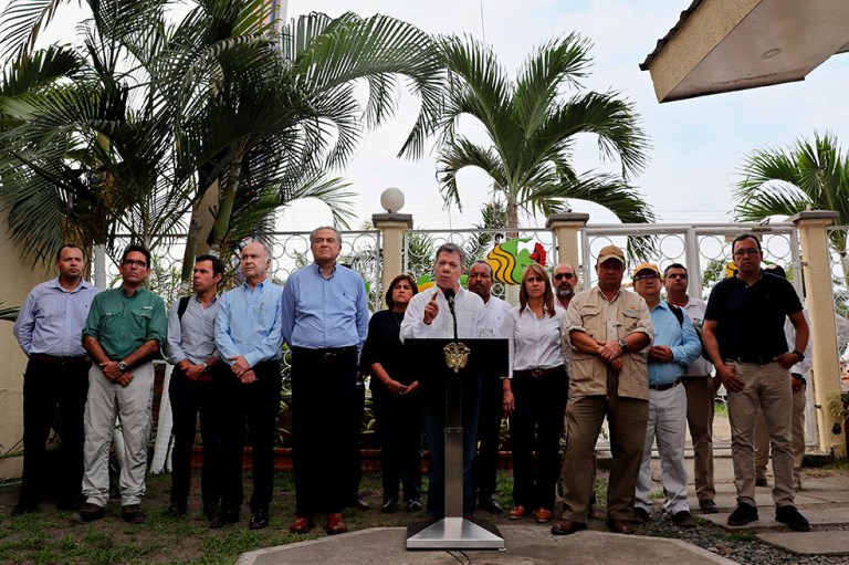 Santos destina 9.000 policías y militares para atacar «los eslabones del narcotráfico» en Tumaco