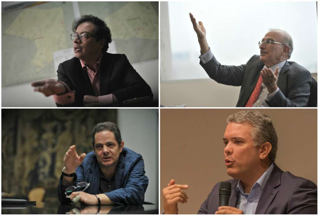 Los cuatro aspirantes explicaron sus propuestas para Bogotá. / Archivo