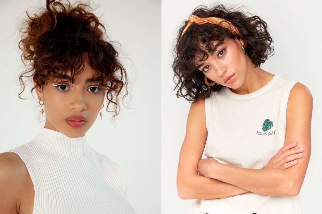 Este estilo es perfecto para las personas con cabello rizado o con ondas naturales.