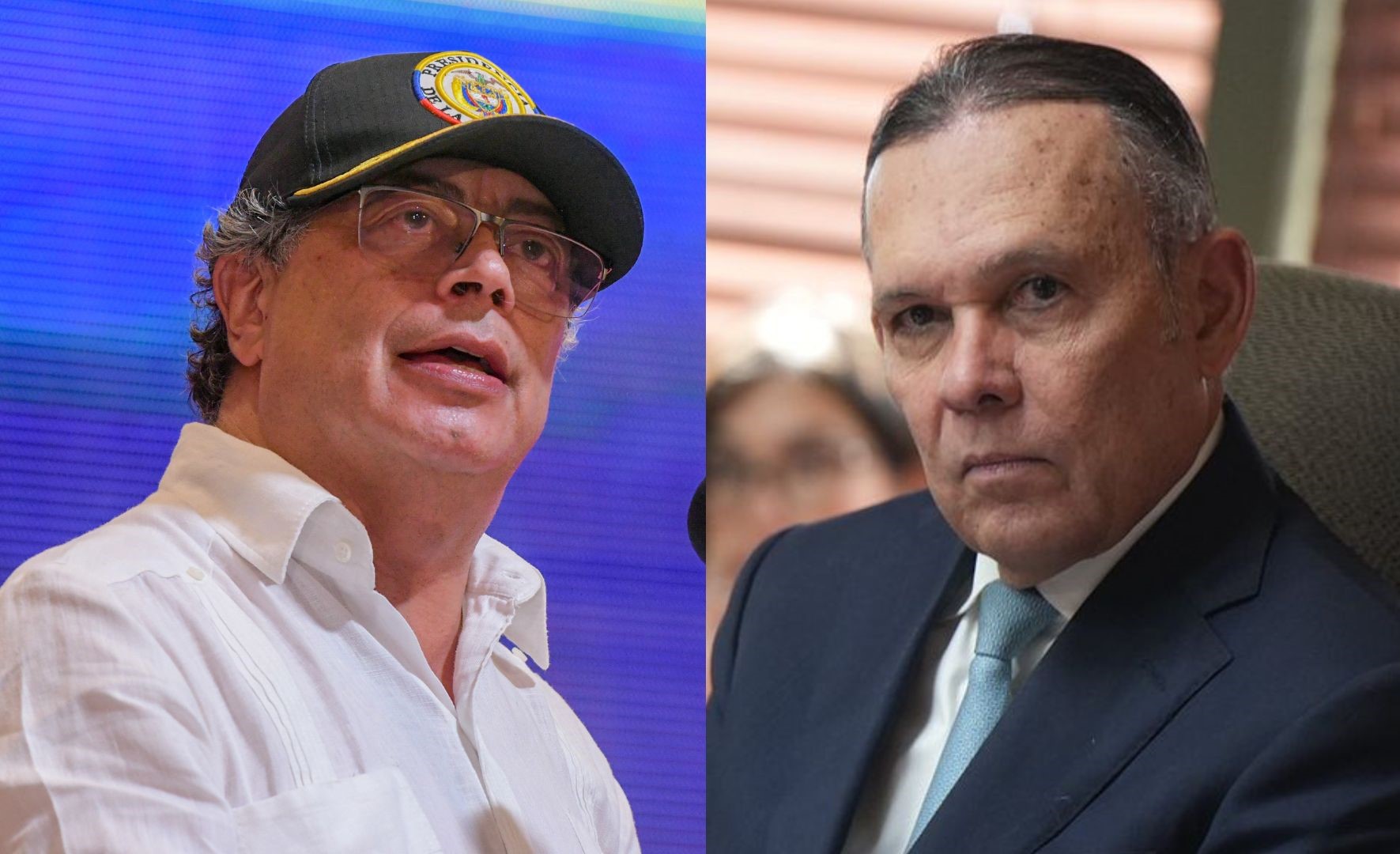 Presidente Gustavo Petro y presidente del Senado, Efraín Cepeda.