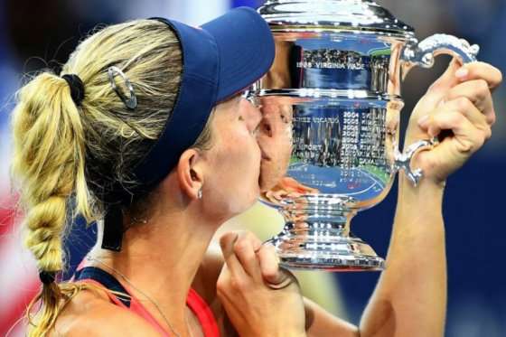 La alemana se coronó este año en el US Open. / AFP