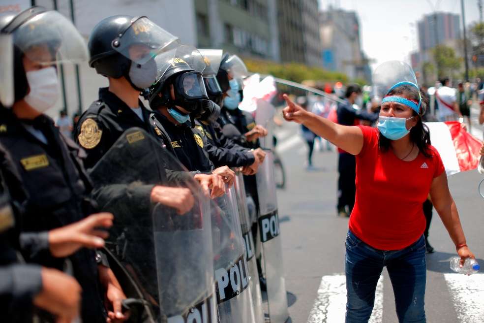 Protestas calles Perú