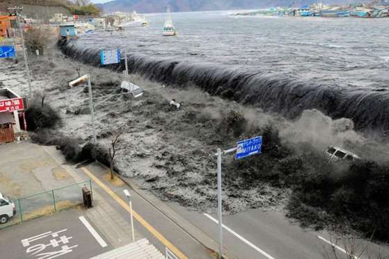 Imagen de del maremoto de 2011 que azotó a Japón/ AFP