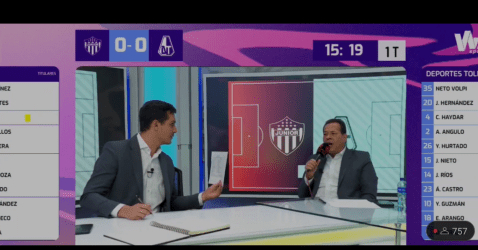 Javier Fernández se equivocó y narró gol del DIM en partido de Júnior y Tolima