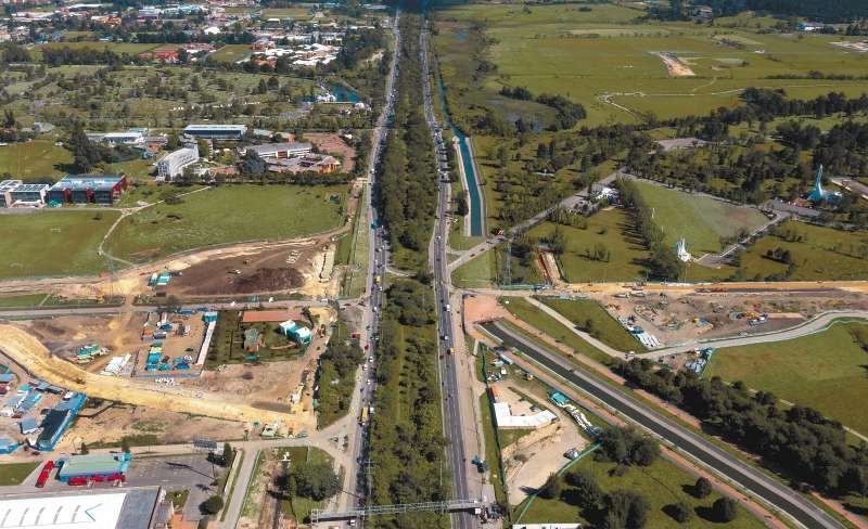 La autopista Norte conecta a la capital del país con los departamentos de Boyacá y Santander.