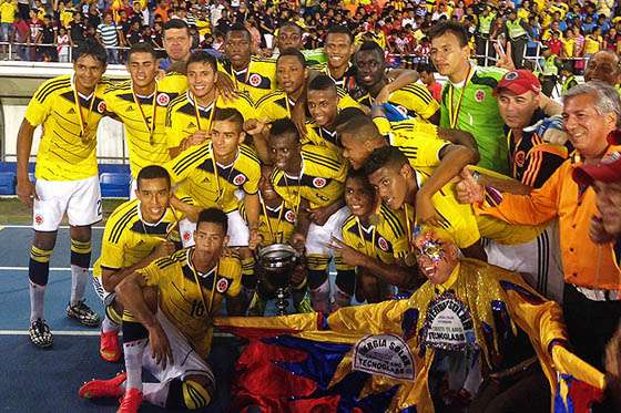 Selección Colombia sub-20, campeona en la Copa 90 Años. Foto: FCF