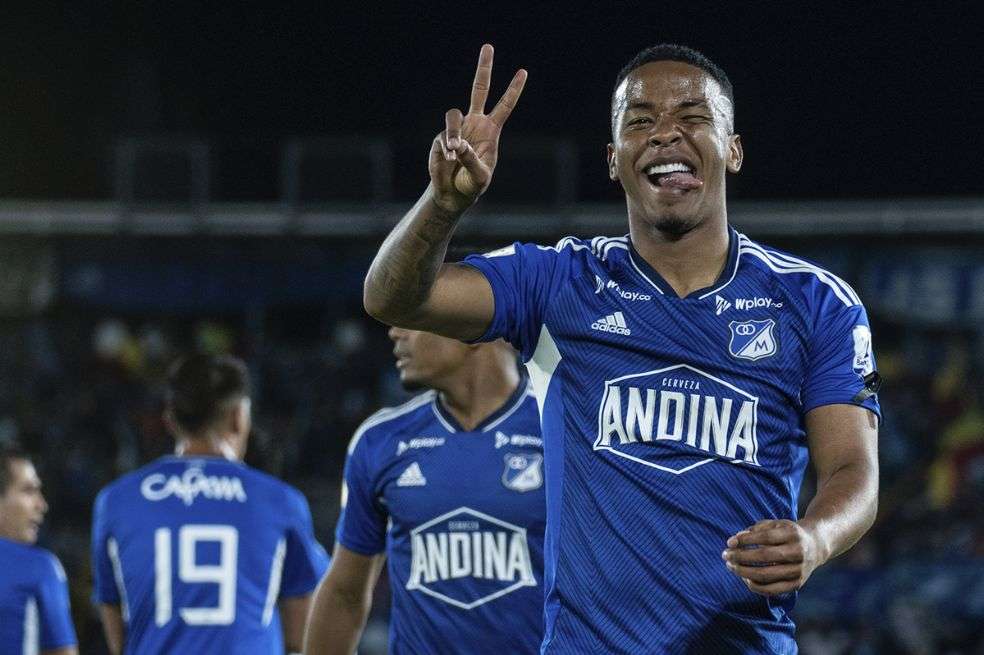Beckham David Castro, el autor del gol del triunfo de Millonarios.