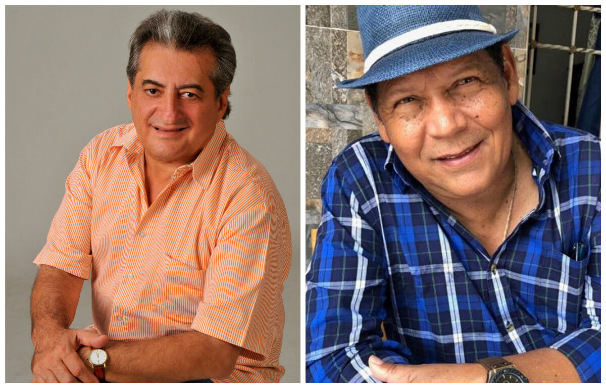 El cantante Jorge Oñate y el compositor Rosendo Romero. / Cortesía