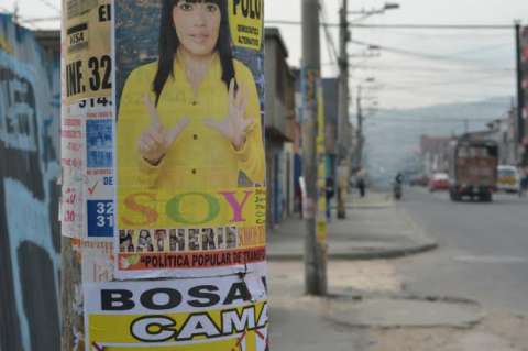 Bogotá está inundada de publicidad política
