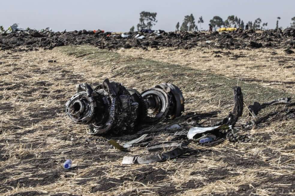 El avión que se accidentó el pasado 10 de marzo se accidentó poco después de haber despegado de Adís Abeba con rumbo a Nairobi. / AFP