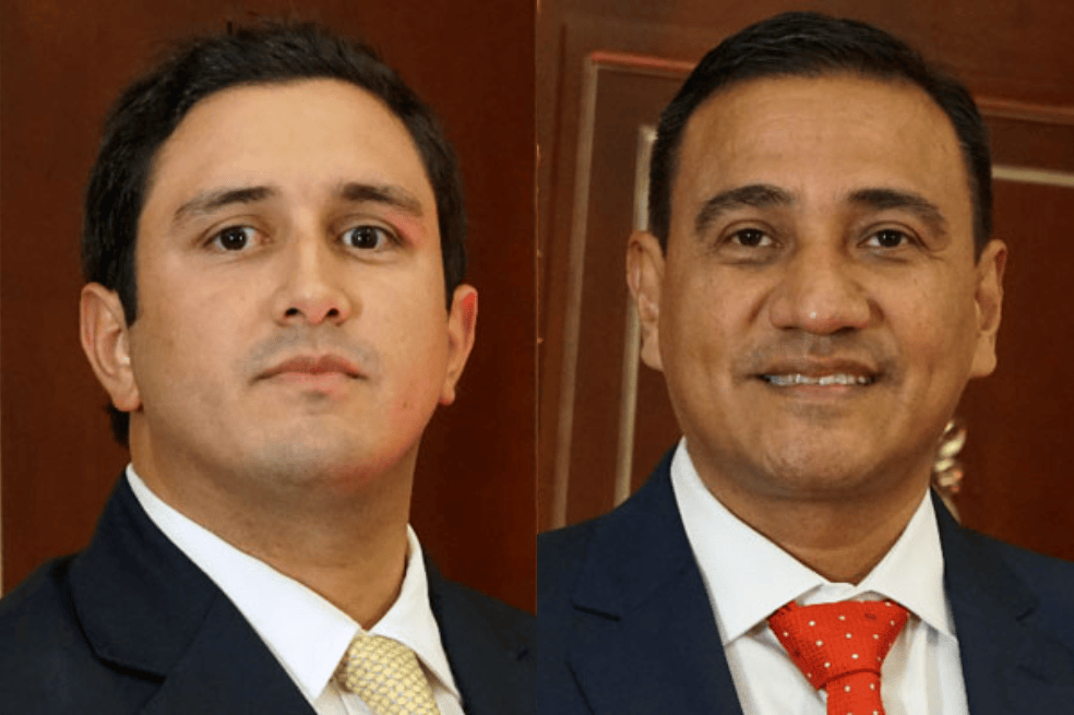 Jorge Tovar (I) pidió un cambio a la comisión en la que estaba John Fredy Núñez (d).