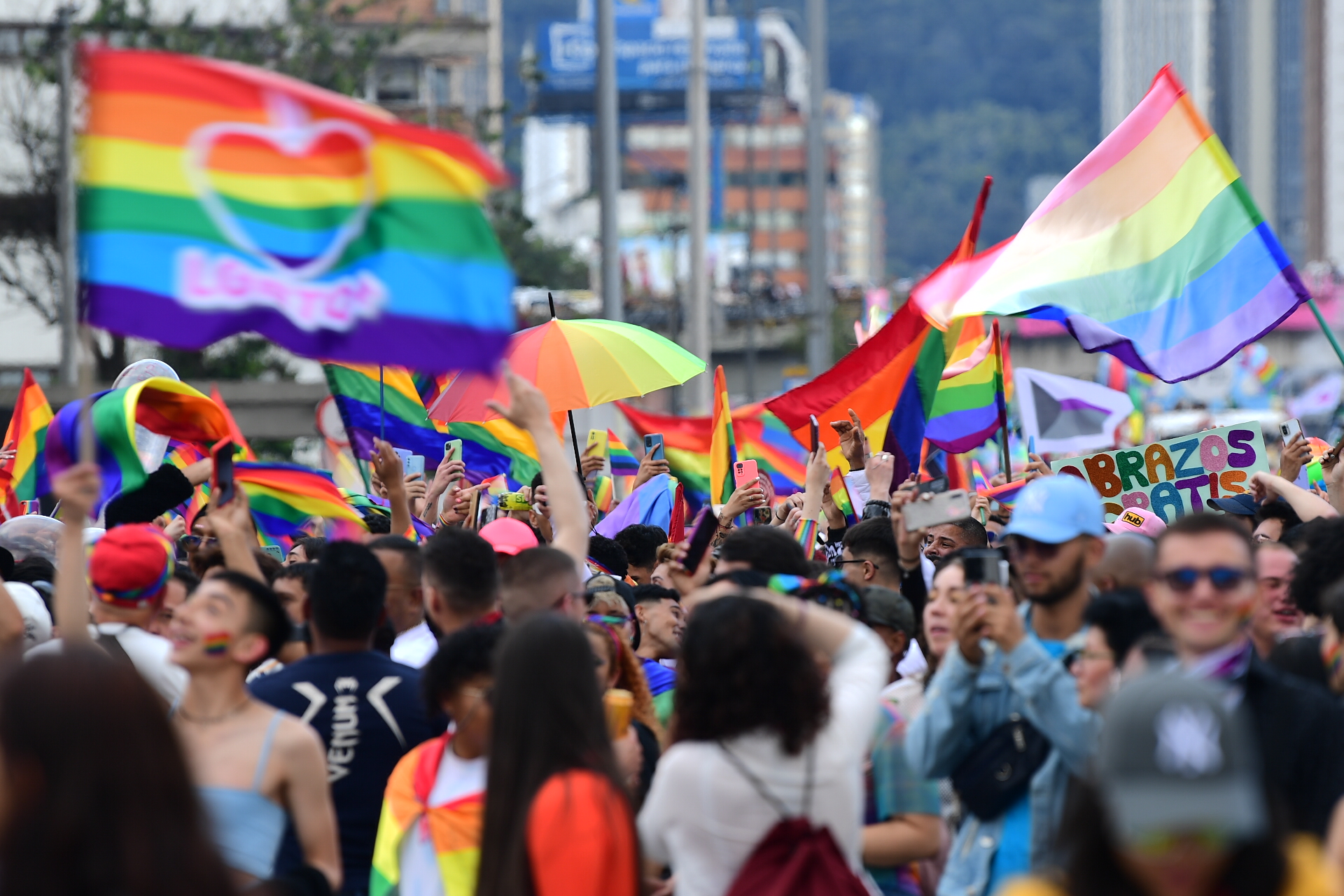Marcha del Orgullo LGBTIQ+ en la ciudad de Bogotá