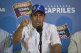 Capriles critica "indefendible" postura de Maduro y pide observación de OEA