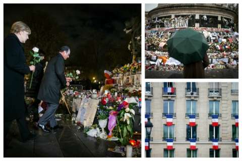 Homenajes a las víctimas de los atentados de París