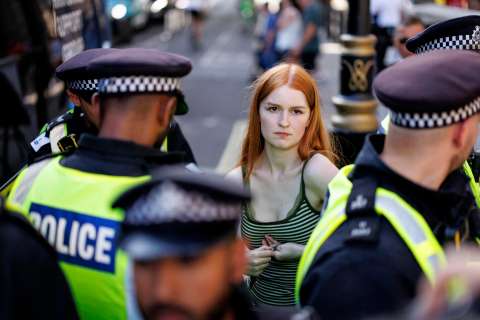 Protestas a favor de Palestina dejan cientos de arrestados en Londres
