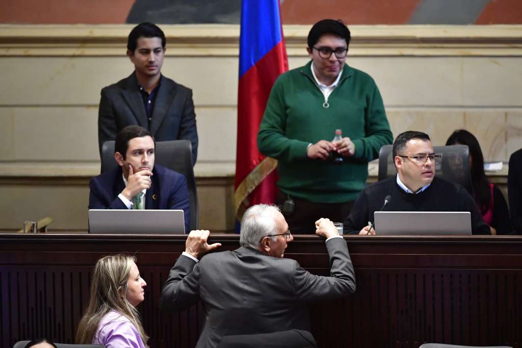 El debate de este jueves en el que se aprobó la reforma a la salud. /Gustavo Torrijos.