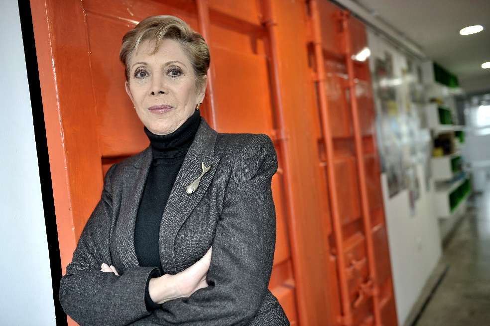 Consuelo Luzardo, en la nueva sede de la Academia Colombiana de Artes y Ciencias Cinematográficas, la cual preside. / Óscar Pérez - El Espectador
