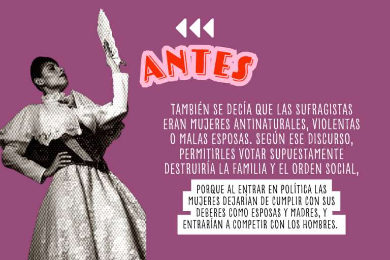 Discursos que cuestionan el sufragio femenino en Estados Unidos.