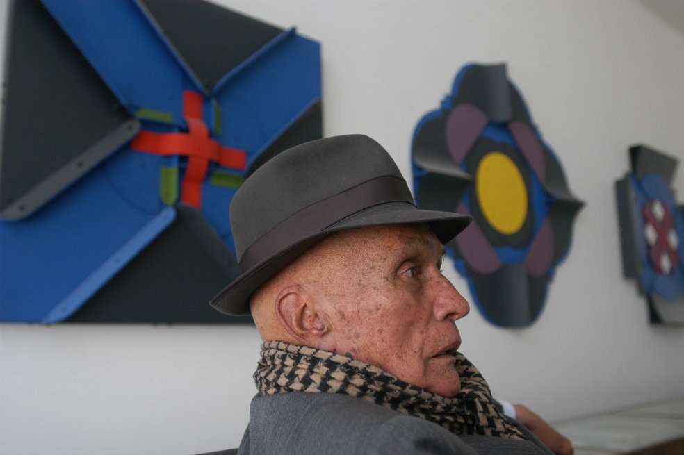 El maestro Negret en su casa en Bogotá. /  Cortesía Cromos - Inaldo Pérez