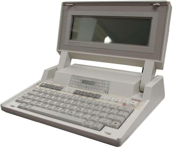El primer modelo de computador portátil presentado en 1984 por la empresa norteamericana HP