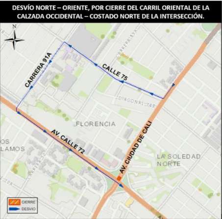 Cabe resaltar que la infraestructura existente para los peatones no tendrá ningún tipo de afectación, por lo que podrán circular con normalidad.