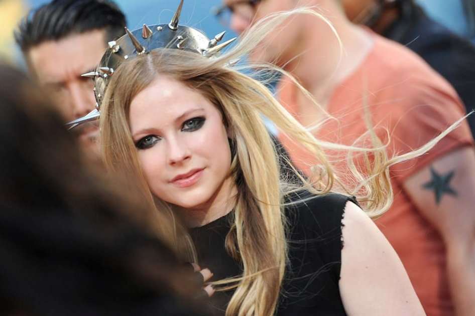 La cantante Avril Lavigne.