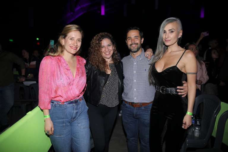 Jimena duque, Nataly Vélez, César Duque y Mónica Zuluaga