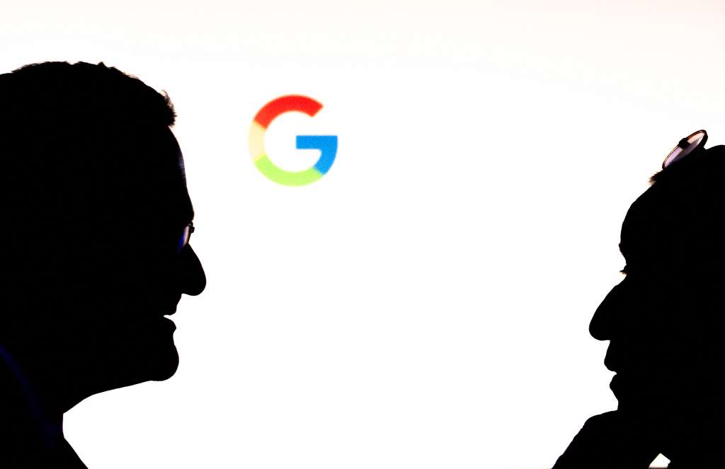 (FILES) Guests attend the inauguration of a Google Artificial Intelligence (AI) hub in Paris on February 15, 2024.