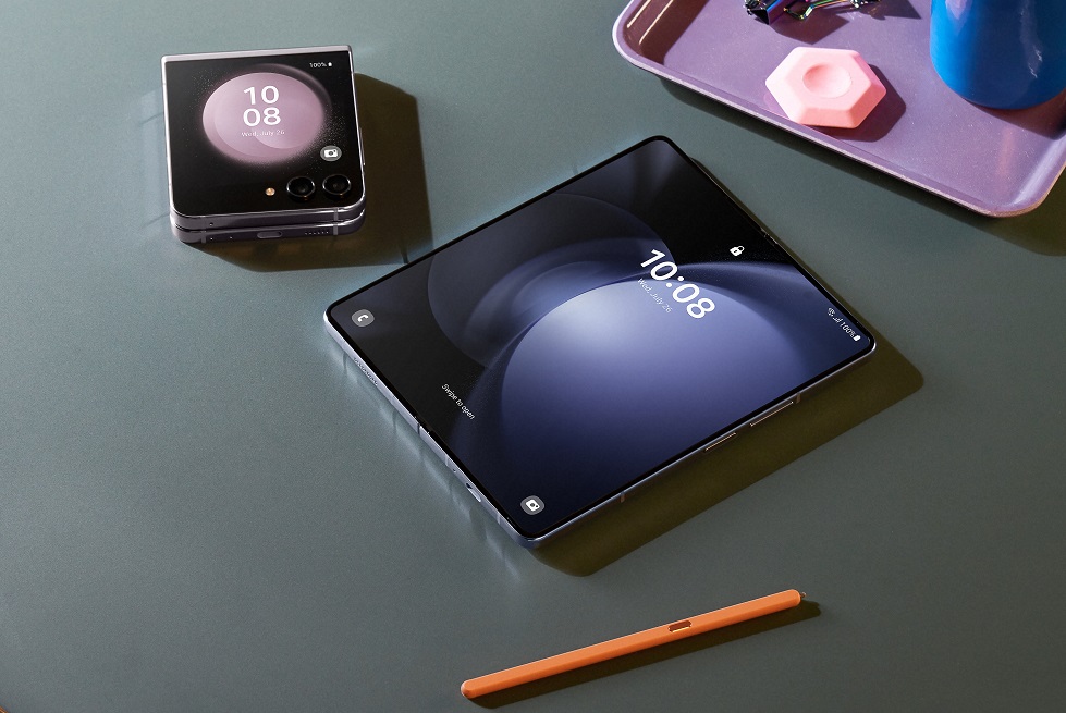 Samsung Galaxy Z Flip 5 y Galaxy Z Fold 5.