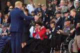 Trump y Macron rindieron homenaje a los caídos en el desembarco de Normandía