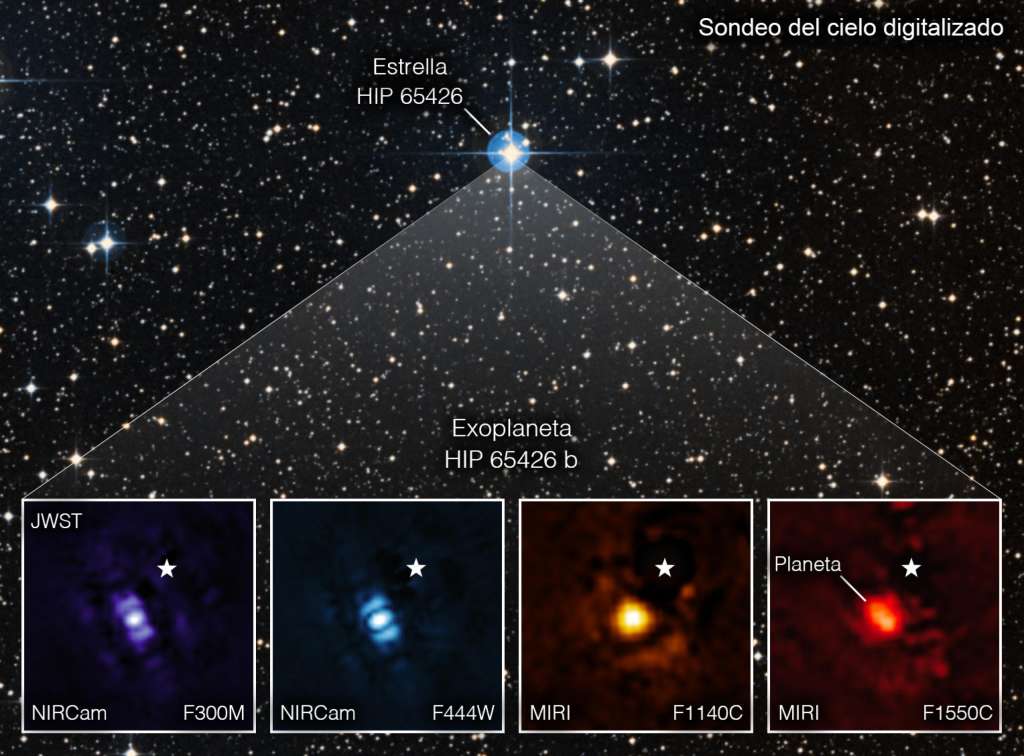 Imagen del exoplaneta HIP 65426 b.