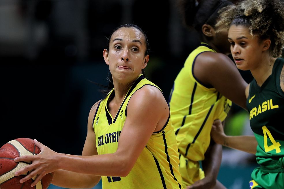 Jenifer Muñoz (izq.), una de las referentes de la selección femenina de Colombia.