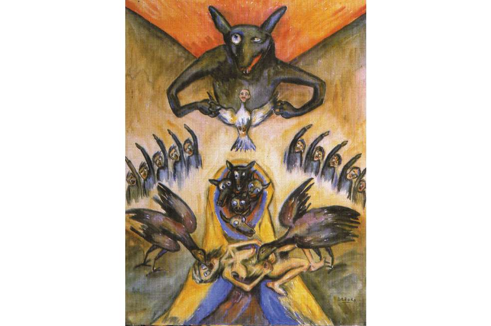 “Las monjas y el cardenal, óleo sobre lienzo, 177 x 127 cm. S. F. / Cortesía