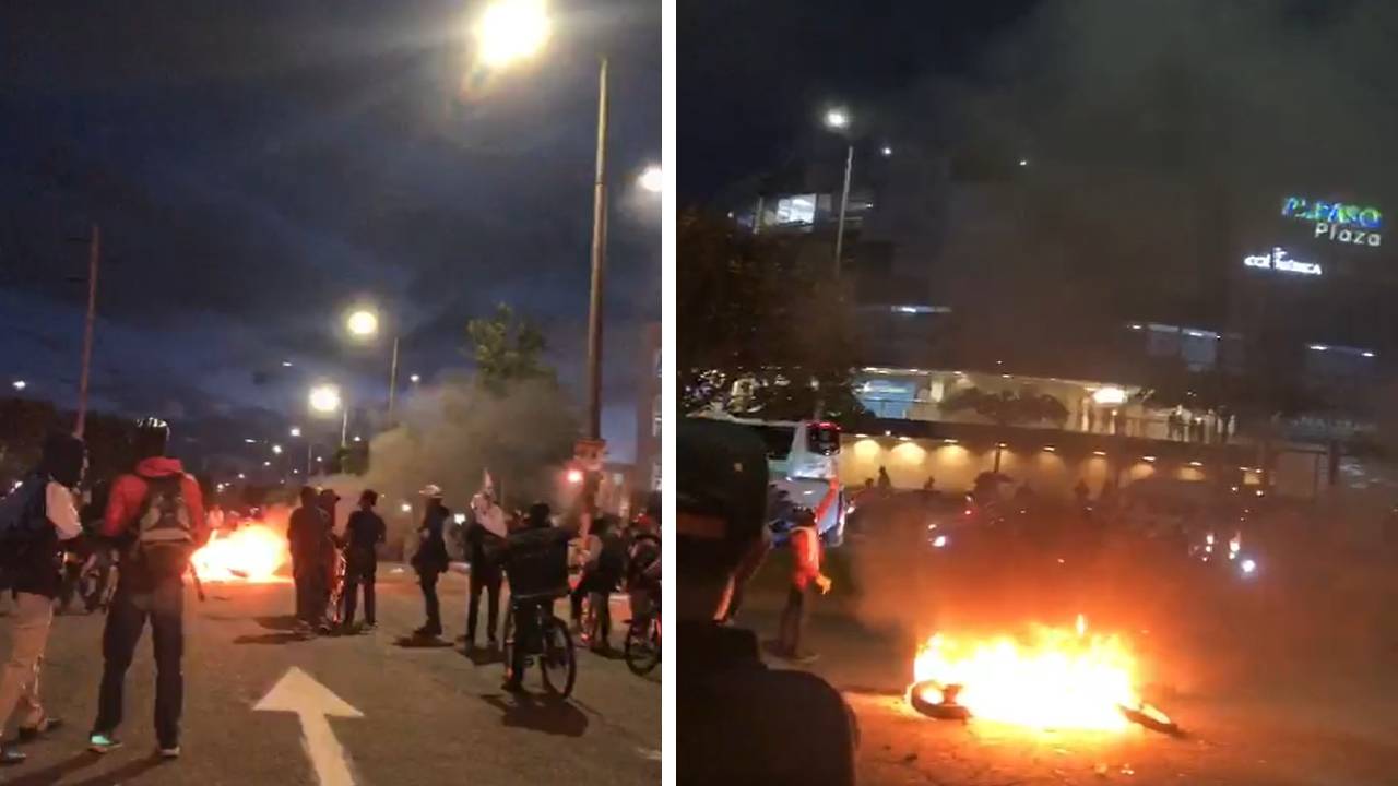 En Suba una motocicleta fue incinerada y el servicio de buses alimentadores fue cancelado.