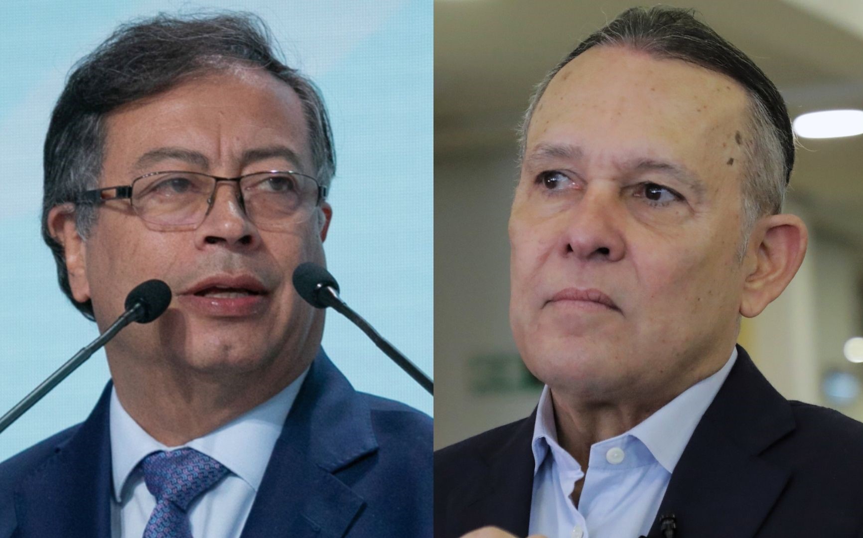 Presidente Gustavo Petro y presidente del Senado, Efraín Cepeda.