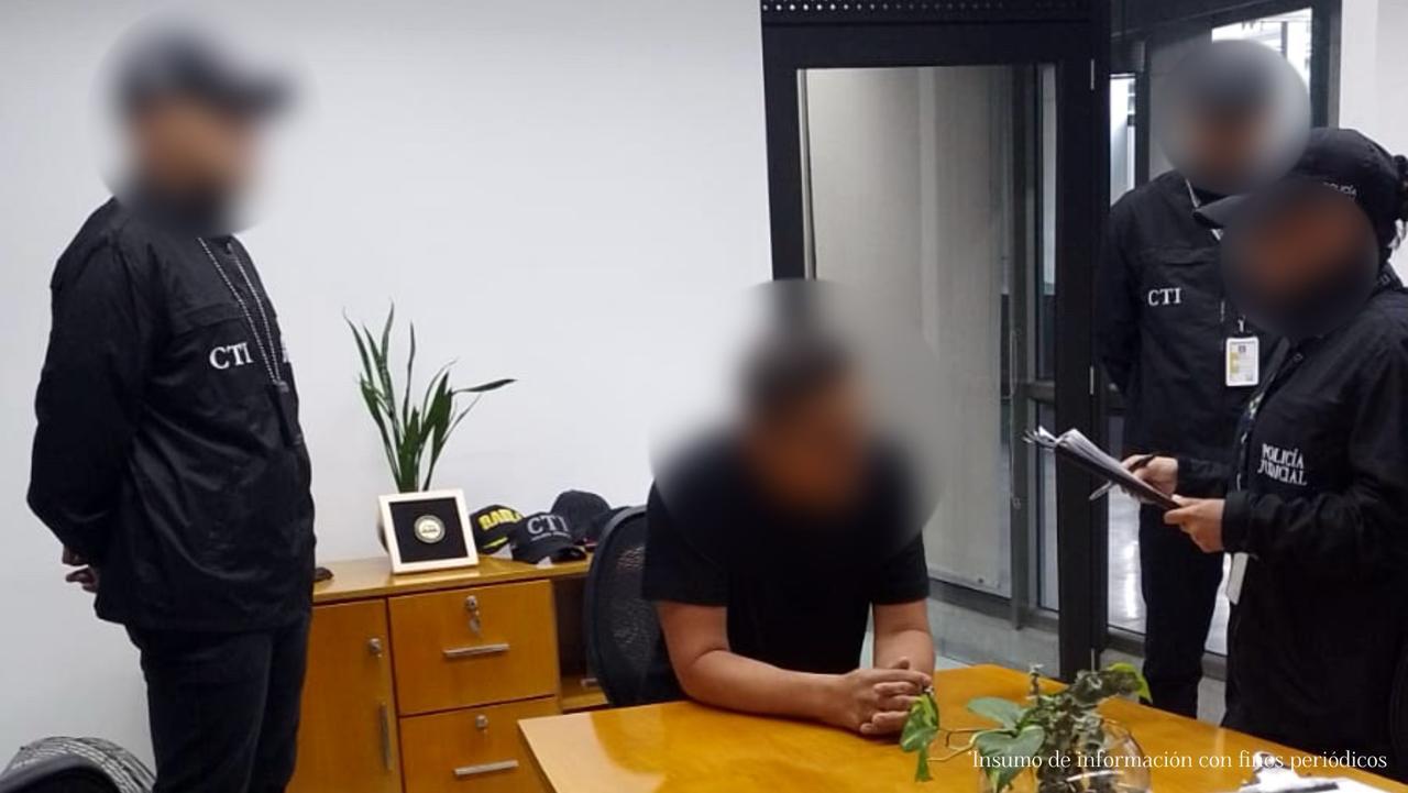 El implicado fue detenido en Medellín por miembros del CTI