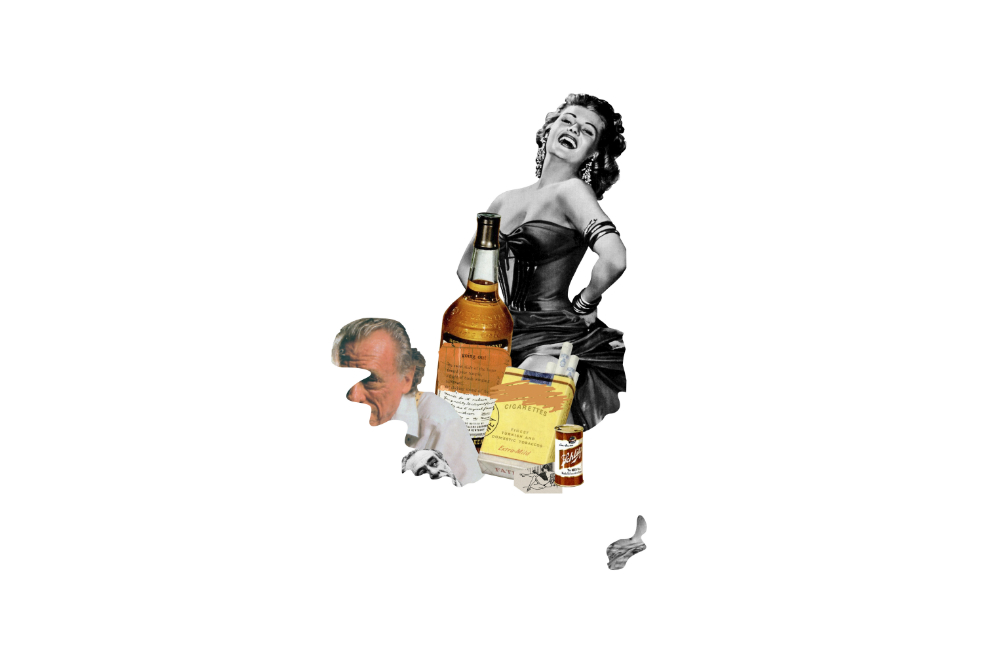 Charles Bukowski (1920-1994), es pionero del denominado género "realismo degradado". La similitud en la narrativa con la Generación Beat y la cercanía del autor con algunos de los referentes del gremio han causado que Bukowski sea incluido en los escritores del Beat. / Ilustración: Tania Bernal 