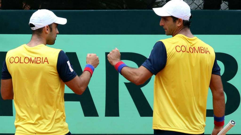 Juan Sebastián Cabal y Robert Farah le dieron a Colombia el punto definitivo ante Barbados. / FCT