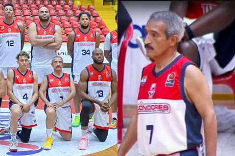 ¡Insólito! Un equipo metió a un jugador de 67 años en la liga de baloncesto colombiana