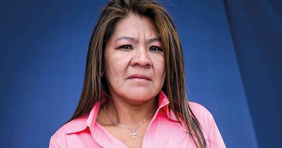 Bogotá, Colombia Febrero 27 de 2015; Gladys Acevedo, madre del soldado Edwin Carranza Acevedo muerto en combate. David Schwarz / Revista Cromos