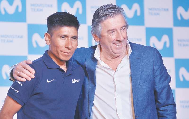 Quintana (izq.) y Unzué en el evento que se llevó a cabo ayer en la capital del país. / Óscar Pérez - El Espectador