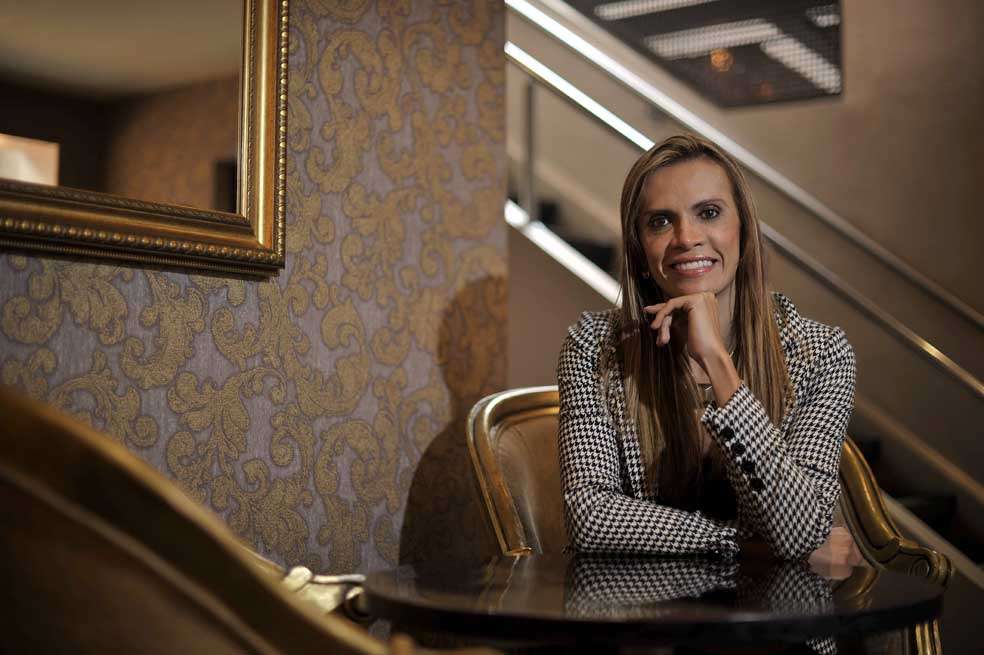 Tatiana Piñeros en Criterion, uno de sus restaurantes favoritos. / Gustavo Torrijos - El Espectador