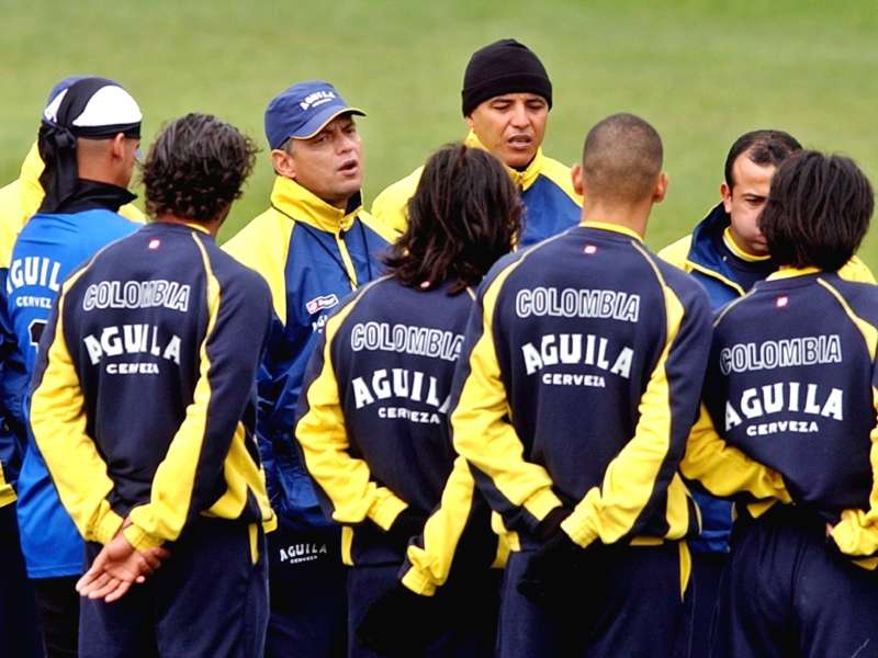 Rueda, en su primer paso por la selección, en octubre de 2005 previo al partido con Uruguay en Montevideo.