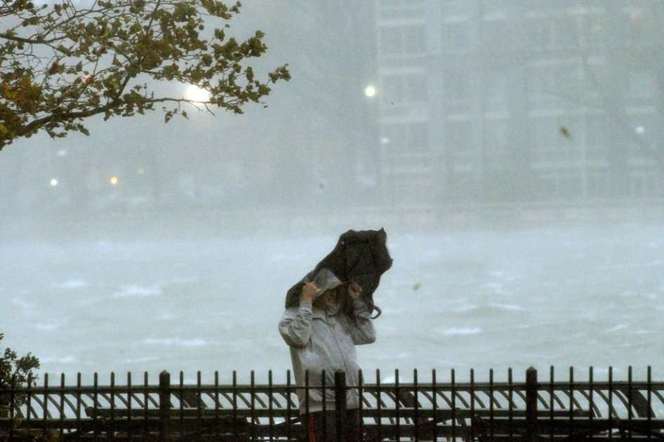 Tormenta tropical Sandy tocó tierra. Foto: AFP