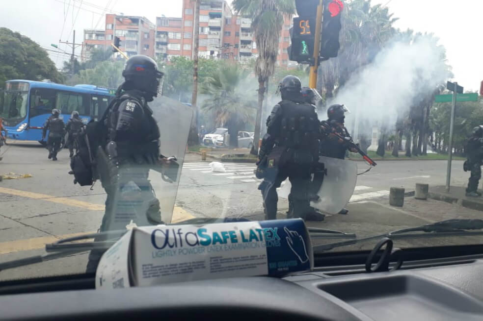 Se presenta frente a la estación de MÍO de Univalle. / Cortesía